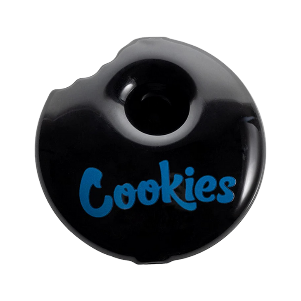 Cookies Authentic Glass Bite Hand Pipe / Black